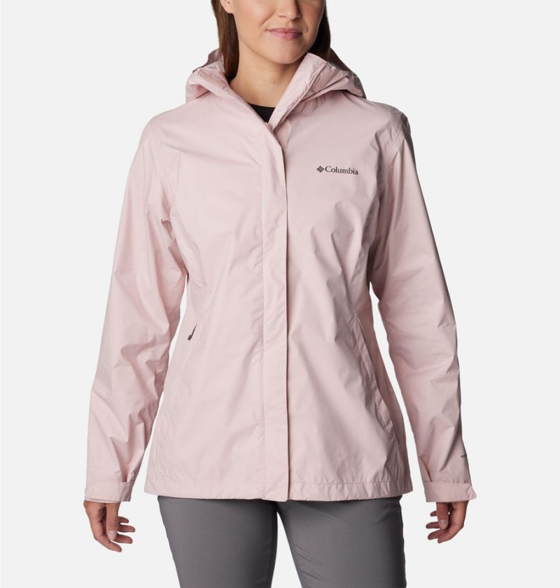 Columbia Arcadia II Women\'s Rain Jacket Pink | KDNRFU-468