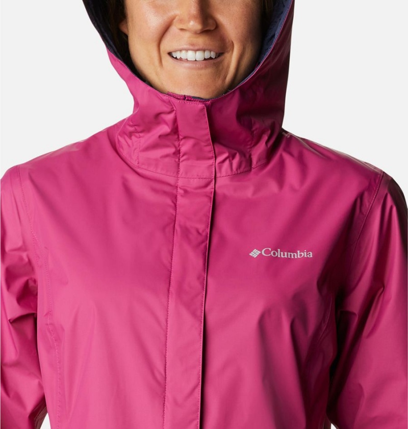 Columbia Arcadia II Women's Rain Jacket Purple | VSNRZJ-972