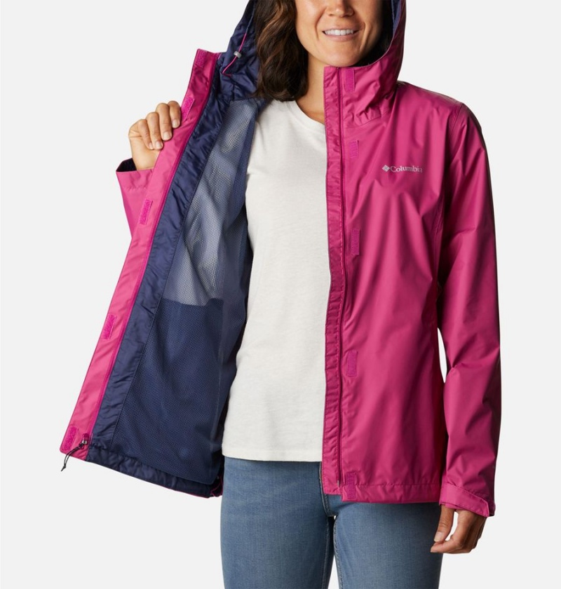 Columbia Arcadia II Women's Rain Jacket Purple | VSNRZJ-972
