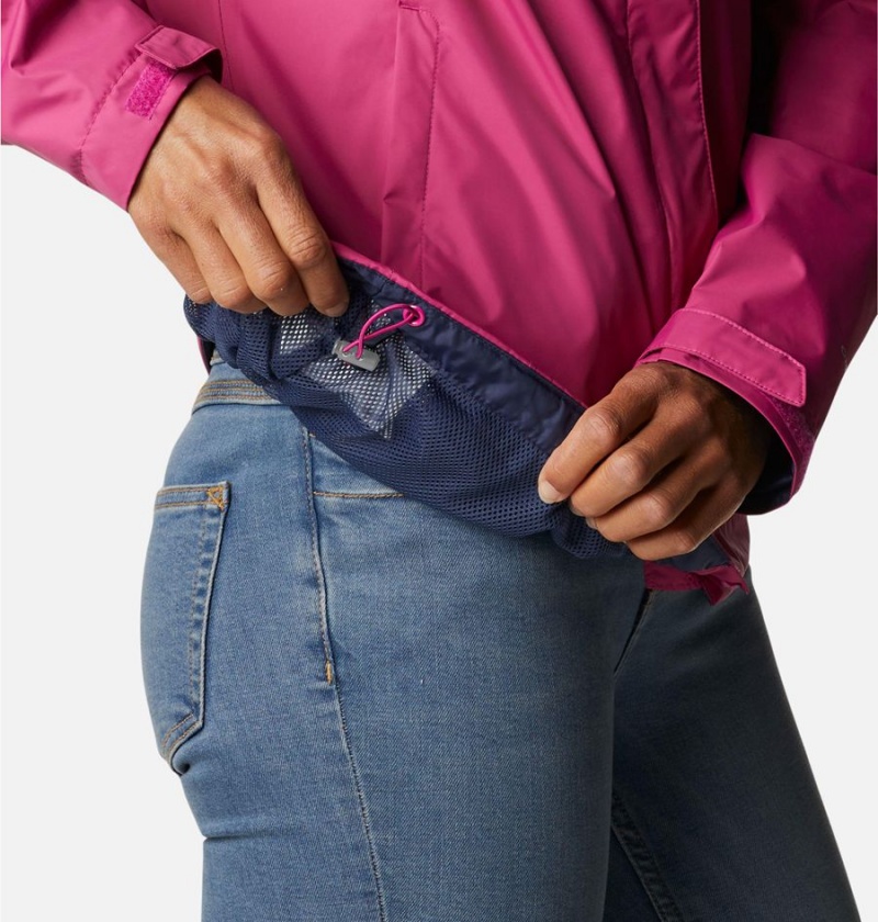 Columbia Arcadia II Women's Rain Jacket Purple | VSNRZJ-972