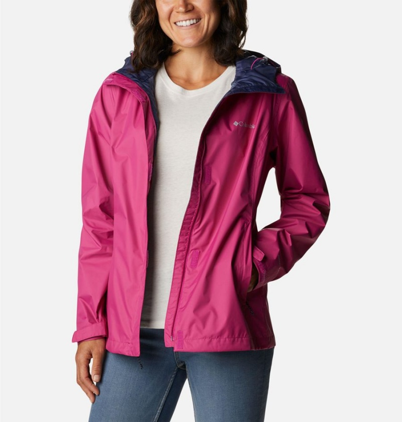Columbia Arcadia II Women's Rain Jacket Purple | VSNRZJ-972