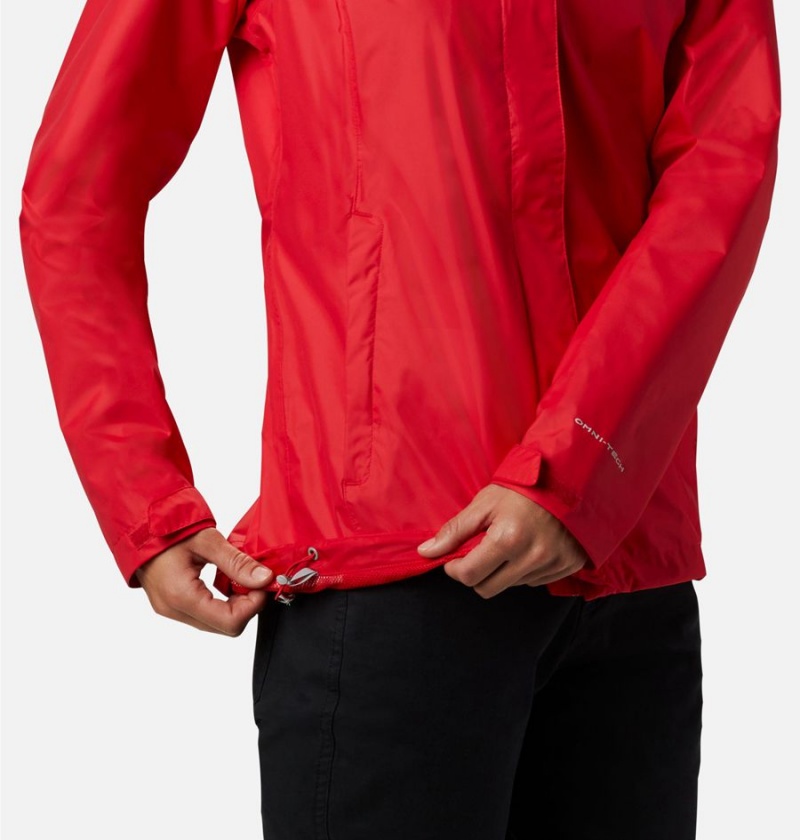 Columbia Arcadia II Women's Rain Jacket Red | EVTPQJ-135