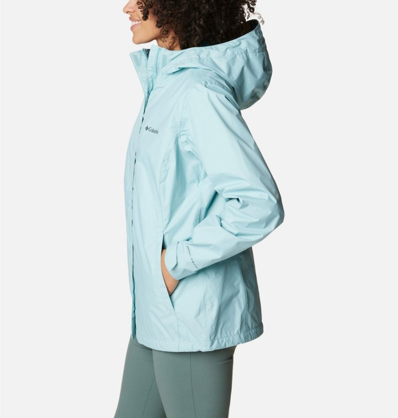Columbia Arcadia II Women's Rain Jacket Turquoise | EGKRUA-819