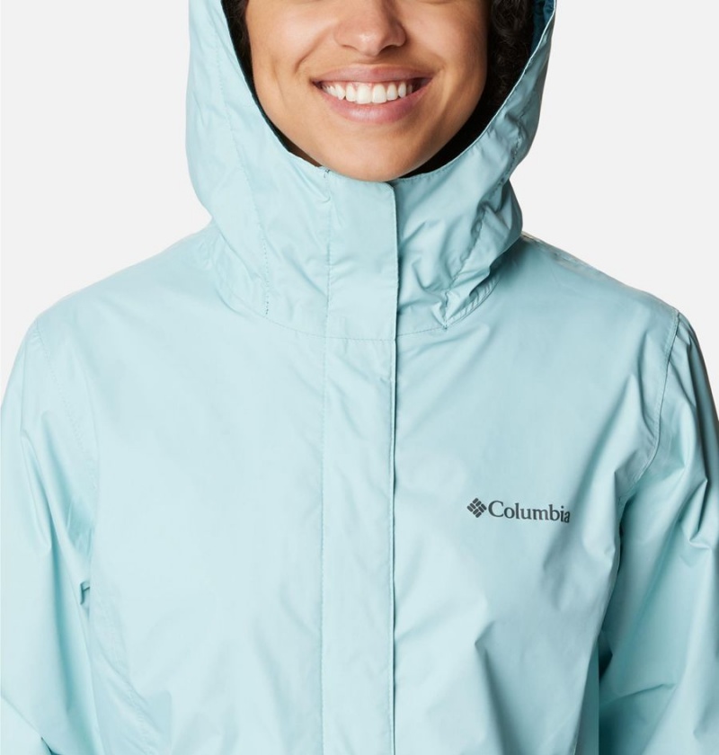 Columbia Arcadia II Women's Rain Jacket Turquoise | EGKRUA-819