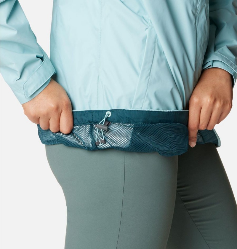 Columbia Arcadia II Women's Rain Jacket Turquoise | EGKRUA-819