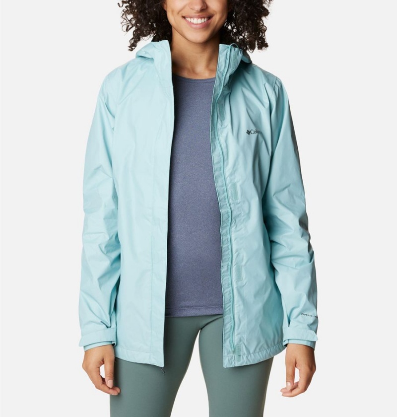 Columbia Arcadia II Women's Rain Jacket Turquoise | EGKRUA-819