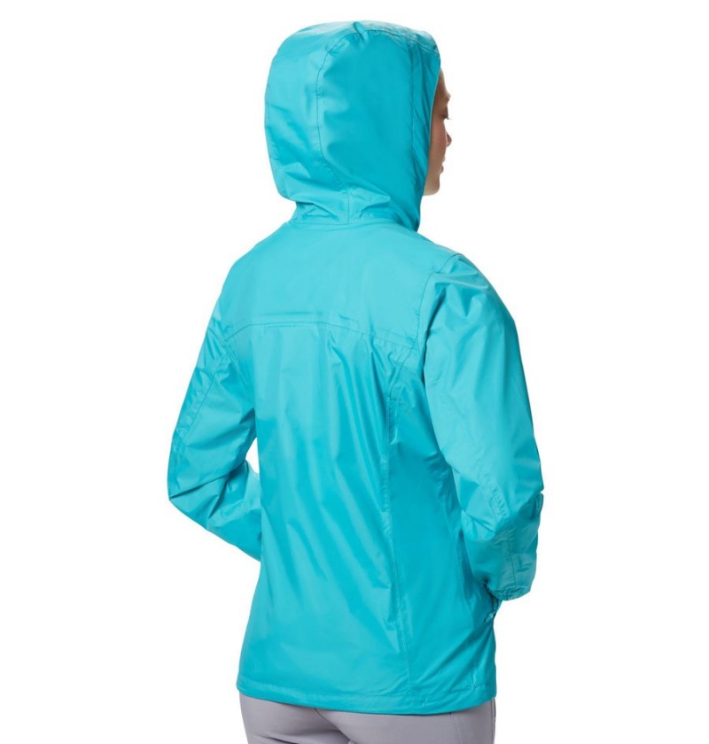 Columbia Arcadia II Women's Rain Jacket Turquoise | UXEWLT-392