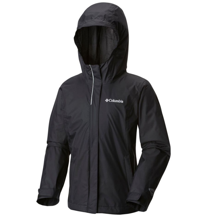 Columbia Arcadia Rain Kids' Jacket Black | WHDNER-095