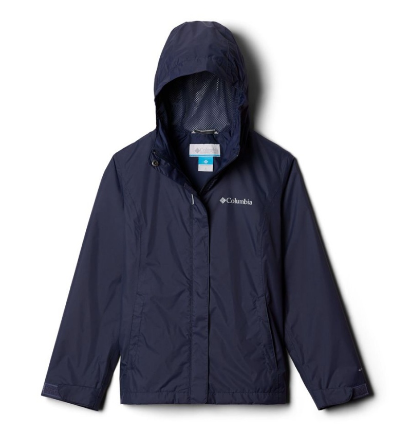 Columbia Arcadia Rain Kids\' Jacket Navy | QMZRTI-204