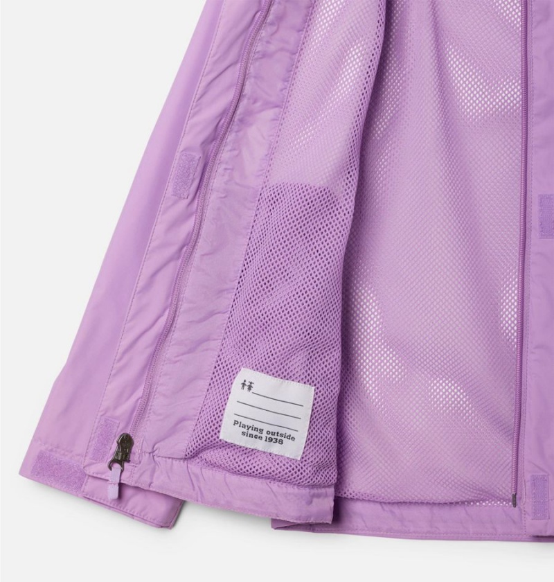 Columbia Arcadia Rain Kids' Jacket Purple | OINFWP-579