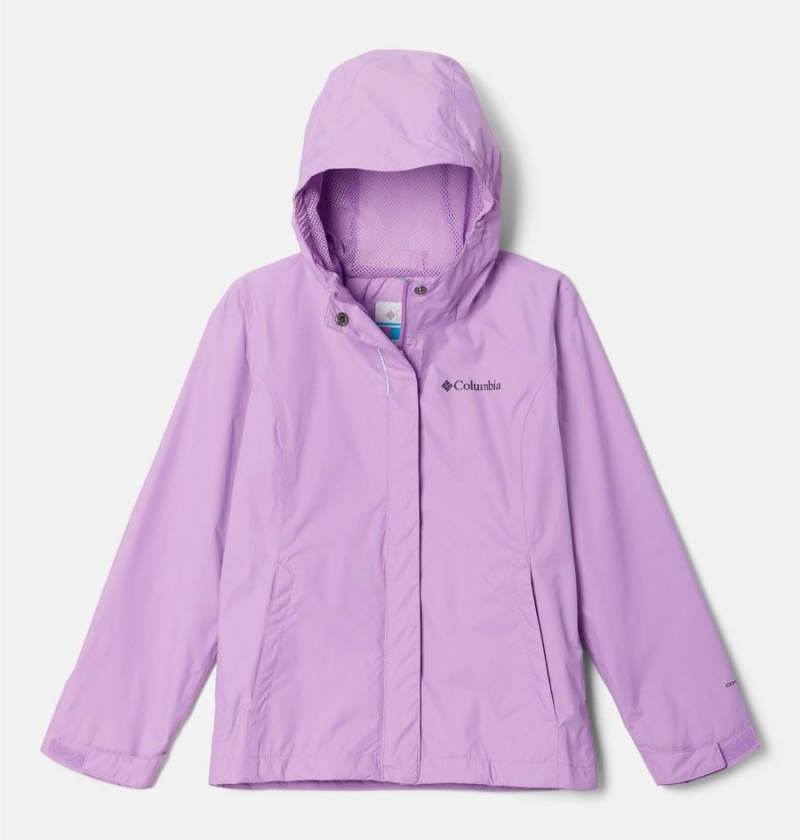 Columbia Arcadia Rain Kids\' Jacket Purple | OINFWP-579