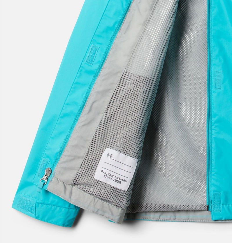 Columbia Arcadia Rain Kids' Jacket Turquoise | UTIQFX-027