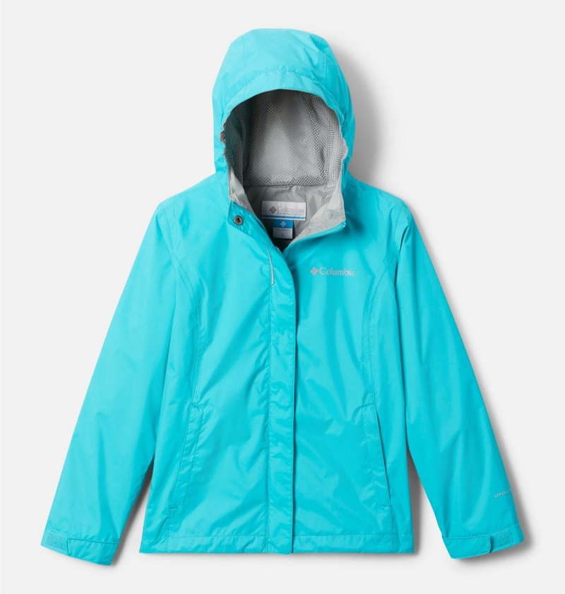 Columbia Arcadia Rain Kids\' Jacket Turquoise | UTIQFX-027