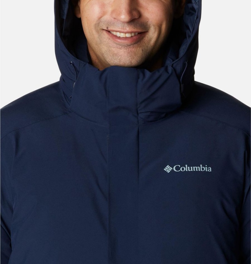 Columbia Arrow Trail Insulated Men's Coats Navy | XAECWI-120