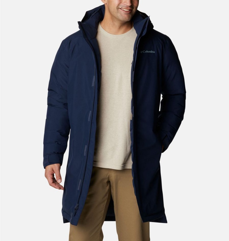Columbia Arrow Trail Insulated Men's Coats Navy | XAECWI-120