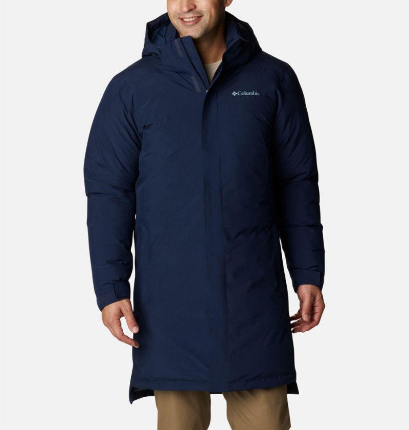 Columbia Arrow Trail Insulated Men\'s Coats Navy | XAECWI-120