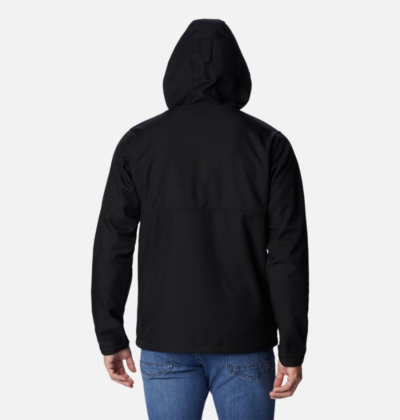 Columbia Ascender Hooded Men's Softshell Jackets Black | VNLYBM-501