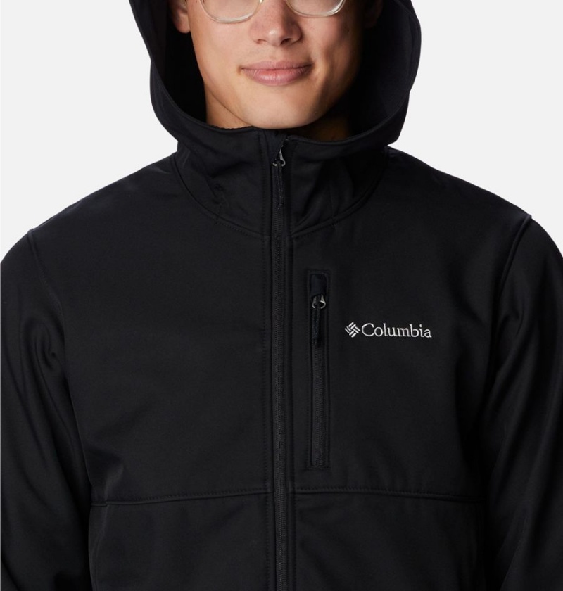 Columbia Ascender Hooded Men's Softshell Jackets Black | VNLYBM-501