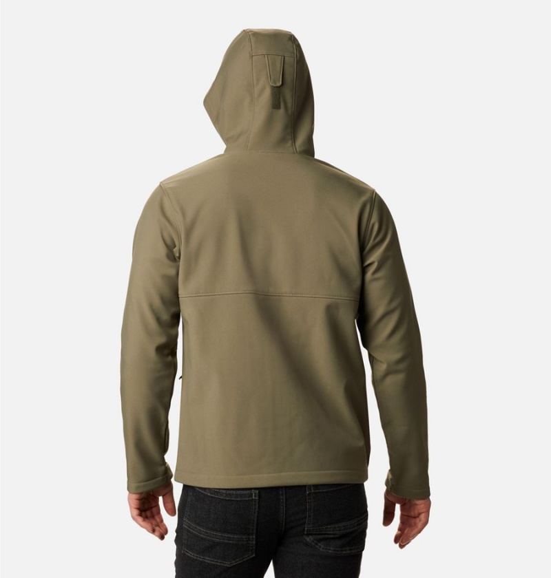 Columbia Ascender Hooded Men's Softshell Jackets Green | TBQYEL-082