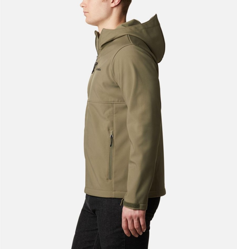 Columbia Ascender Hooded Men's Softshell Jackets Green | TBQYEL-082