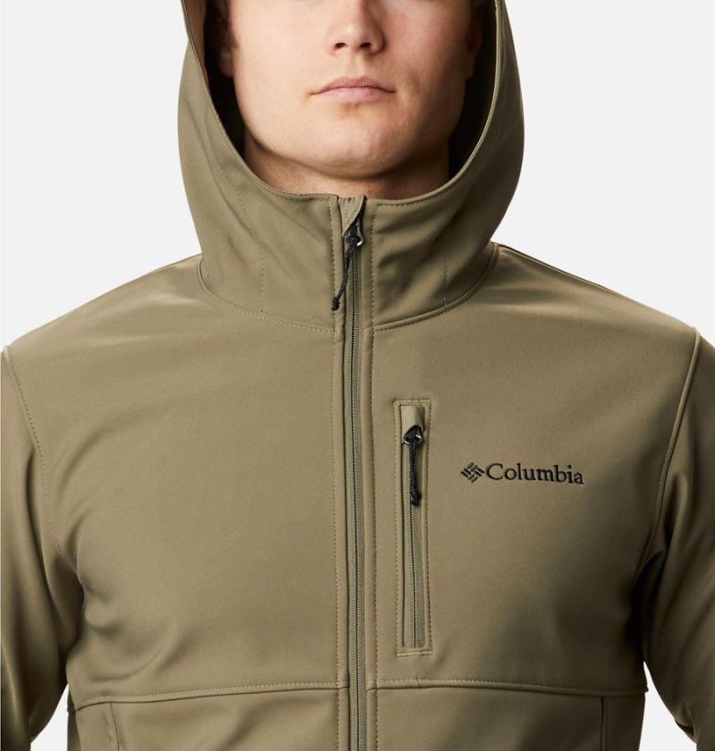 Columbia Ascender Hooded Men's Softshell Jackets Green | TBQYEL-082