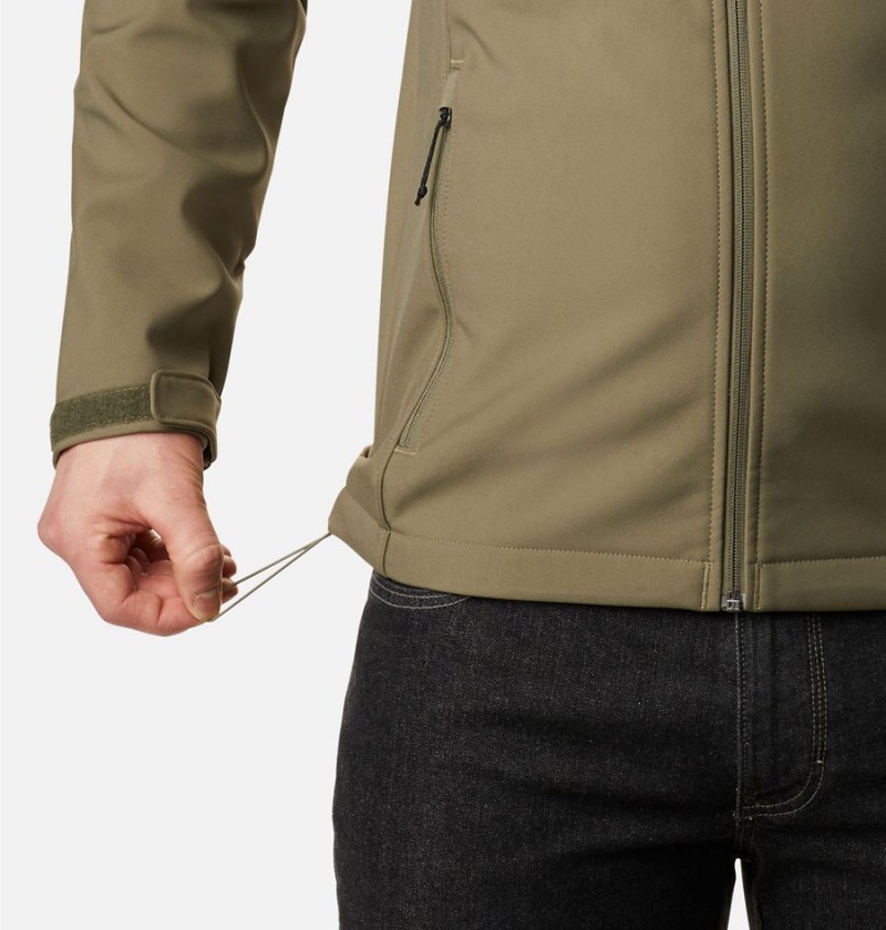 Columbia Ascender Hooded Men's Softshell Jackets Green | TBQYEL-082