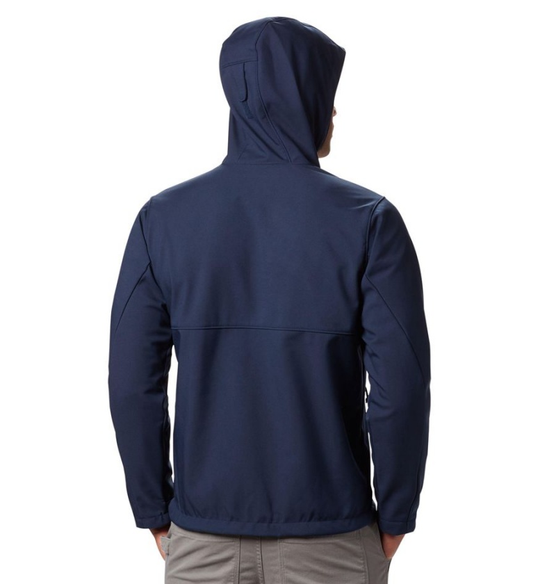 Columbia Ascender Hooded Men's Softshell Jackets Navy | XECPVZ-057