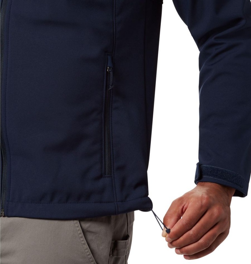 Columbia Ascender Hooded Men's Softshell Jackets Navy | XECPVZ-057