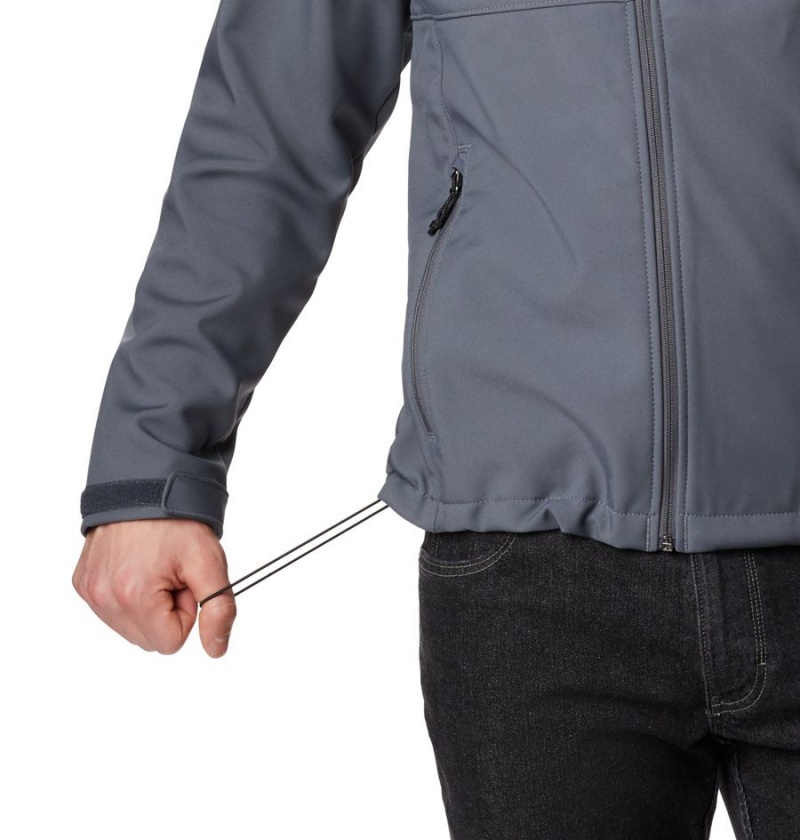 Columbia Ascender Hooded Men's Softshell Jackets Grey | NGLZMO-481