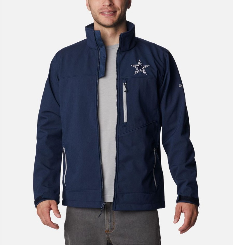 Columbia Ascender II - Dallas Cowboys Men's Softshell Jackets Navy | WYQVMO-546
