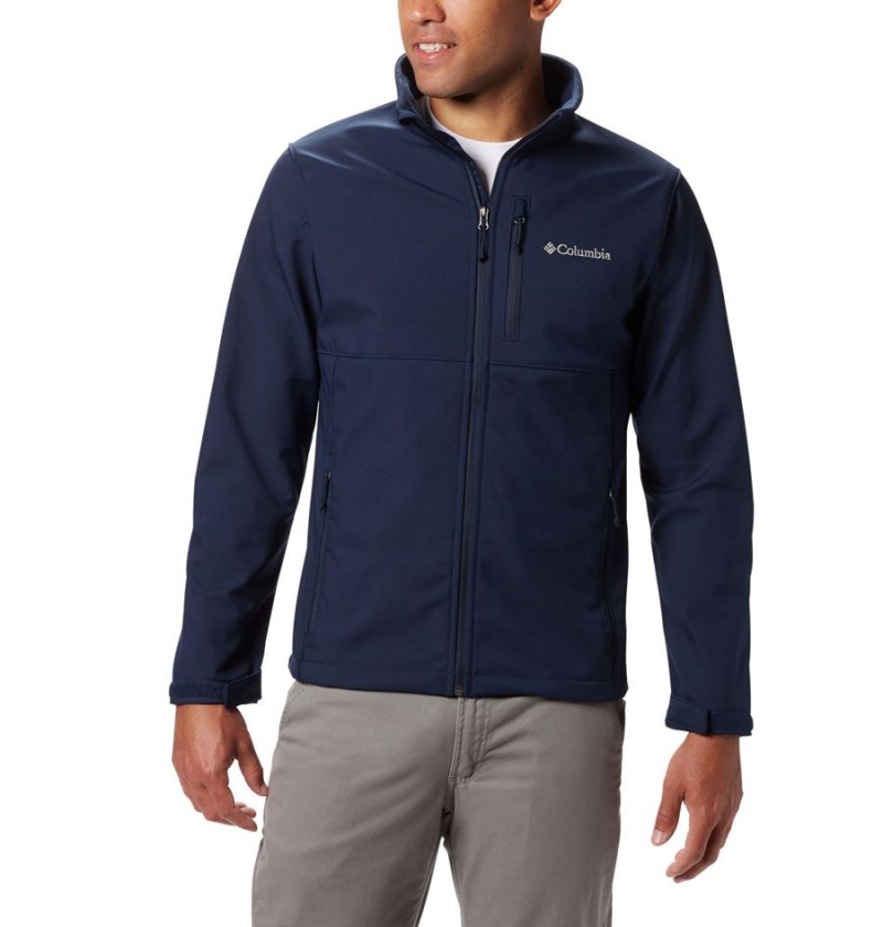 Columbia Ascender Men\'s Softshell Jackets Navy | LKGRDC-245