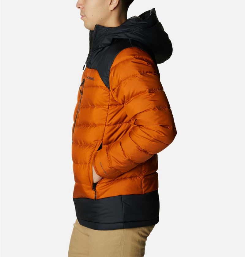 Columbia Autumn Park Hooded Insulated Men's Puffer Jacket Orange | HIPFCU-126