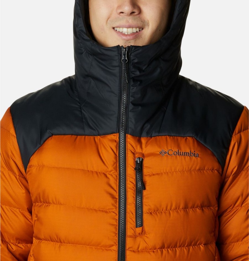 Columbia Autumn Park Hooded Insulated Men's Puffer Jacket Orange | HIPFCU-126