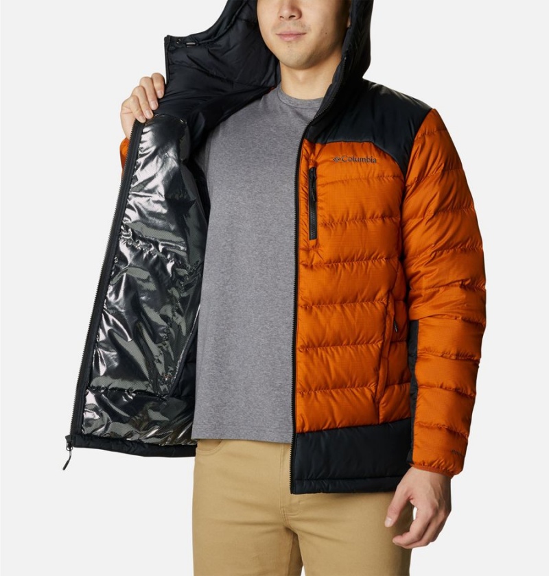 Columbia Autumn Park Hooded Insulated Men's Puffer Jacket Orange | HIPFCU-126