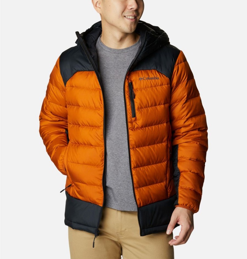 Columbia Autumn Park Hooded Insulated Men's Puffer Jacket Orange | HIPFCU-126