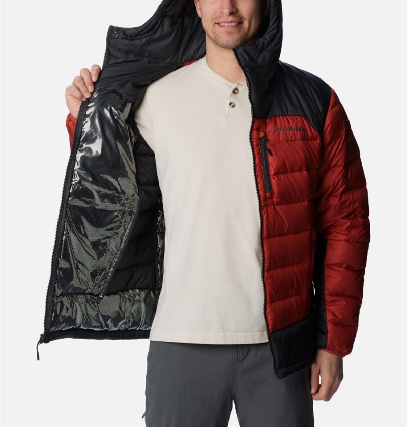Columbia Autumn Park Hooded Insulated Men's Puffer Jacket Red | WXMPKJ-628