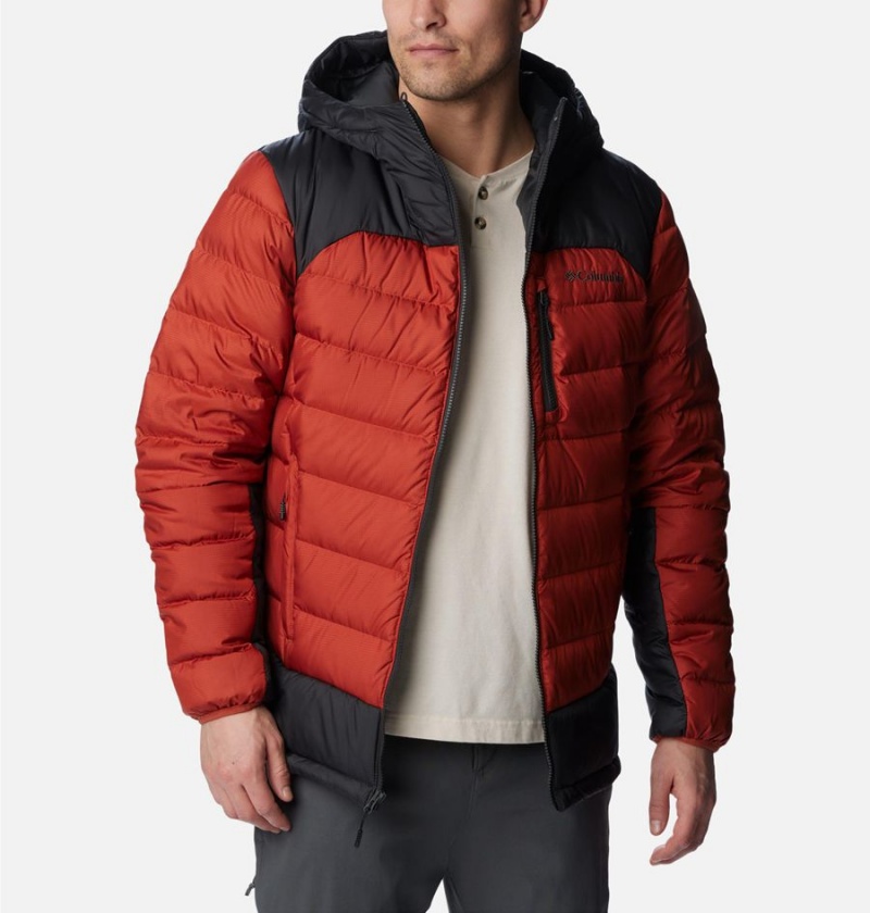 Columbia Autumn Park Hooded Insulated Men's Puffer Jacket Red | WXMPKJ-628
