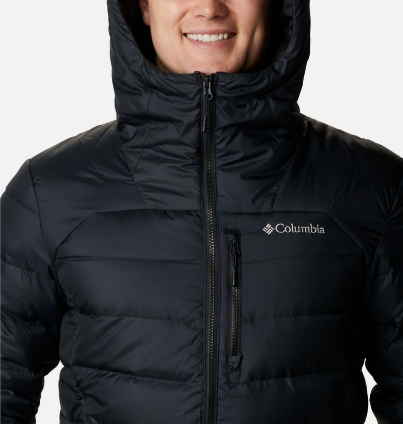 Columbia Autumn Park Hooded Insulated Men's Puffer Jacket Black | IDWBNH-819