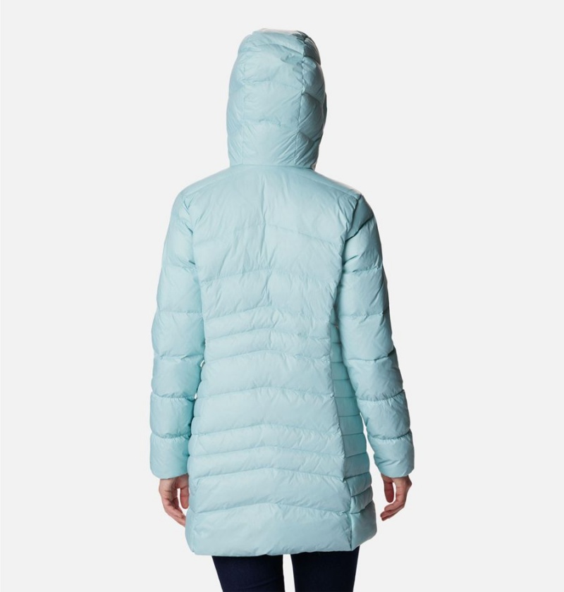 Columbia Autumn Park Hooded Mid Women's Puffer Jacket Turquoise | CAMXPS-627