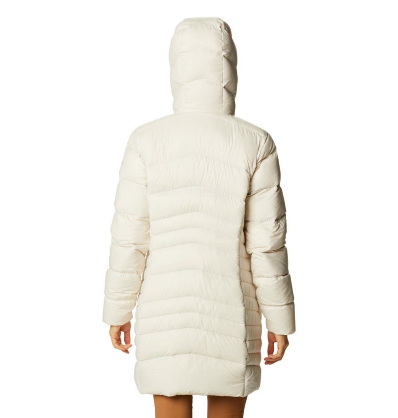 Columbia Autumn Park Hooded Mid Women's Puffer Jacket White | DUJXKR-860
