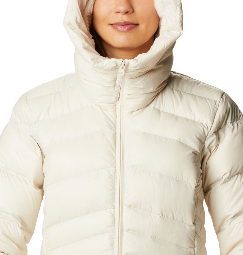 Columbia Autumn Park Hooded Mid Women's Puffer Jacket White | DUJXKR-860
