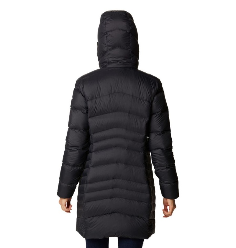 Columbia Autumn Park Hooded Mid Women's Puffer Jacket Black | SWXAOD-842