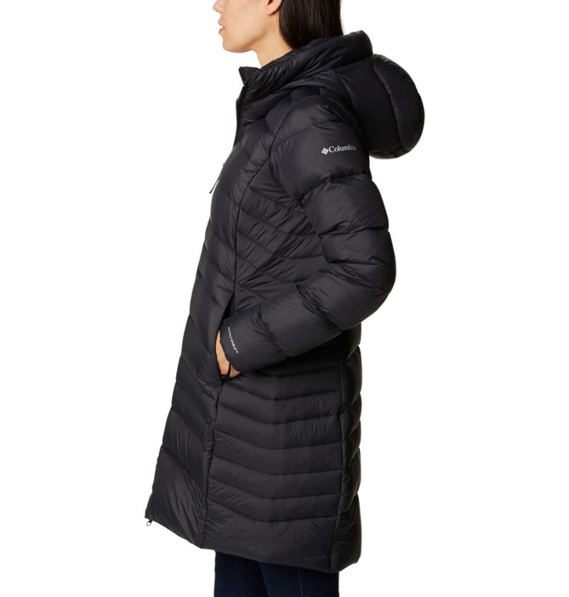 Columbia Autumn Park Hooded Mid Women's Puffer Jacket Black | SWXAOD-842