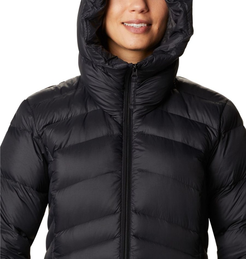 Columbia Autumn Park Hooded Mid Women's Puffer Jacket Black | SWXAOD-842