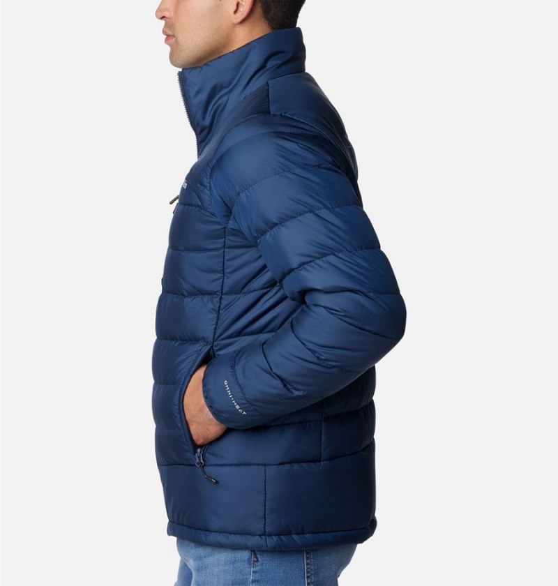 Columbia Autumn Park Insulated Men's Puffer Jacket Navy | DEVCKO-918