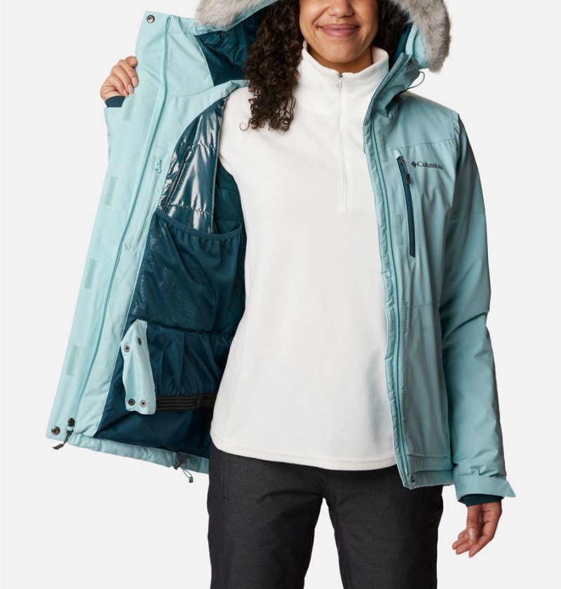 Columbia Ava Alpine Insulated Women's Ski Jacket Turquoise | CRDHXG-890