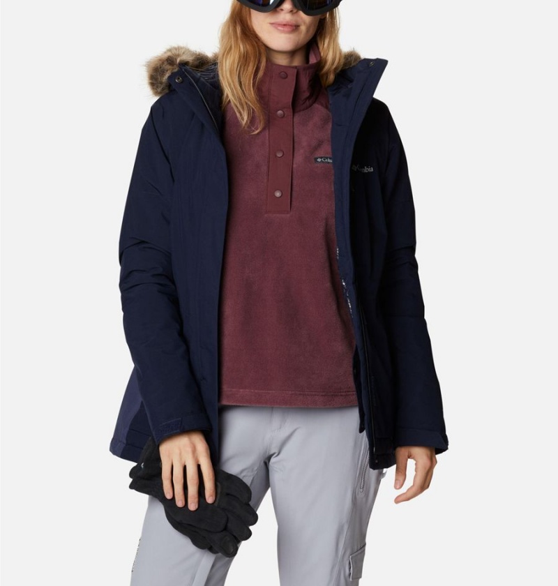 Columbia Ava Alpine Insulated Women's Ski Jacket Navy | JQMHDI-892