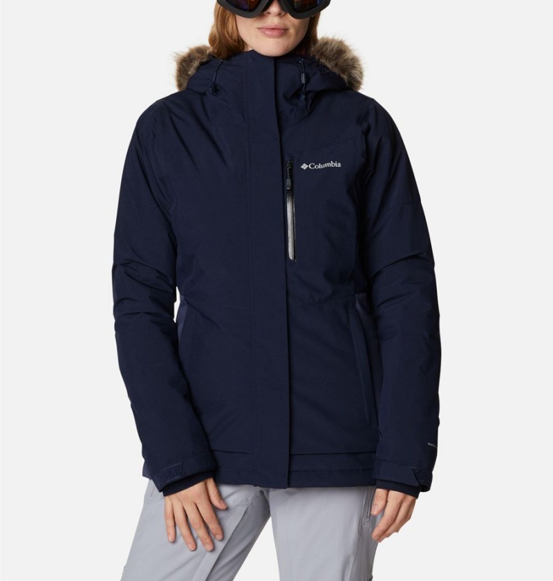Columbia Ava Alpine Insulated Women\'s Ski Jacket Navy | JQMHDI-892