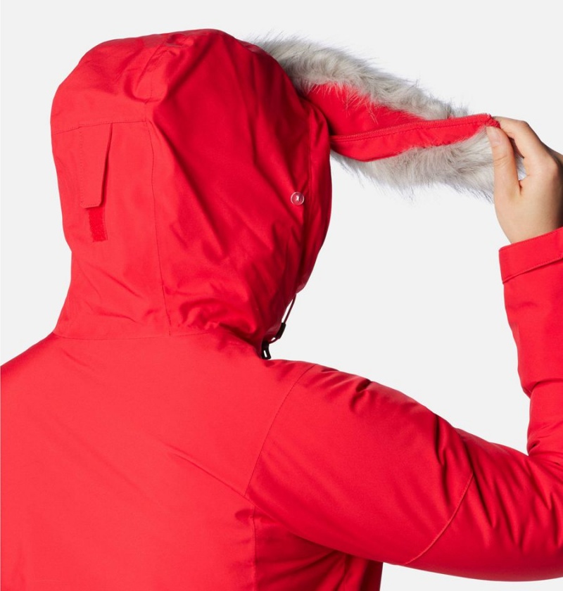 Columbia Ava Alpine Insulated Women's Ski Jacket Red | EXCSHJ-821