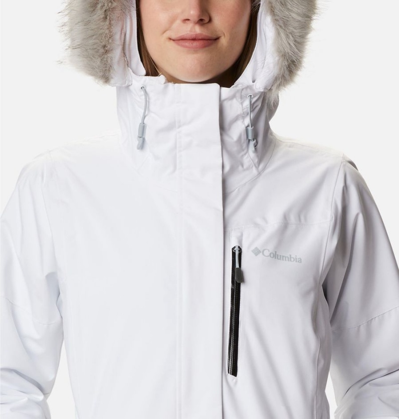 Columbia Ava Alpine Insulated Women's Ski Jacket White | ZLOAUT-092
